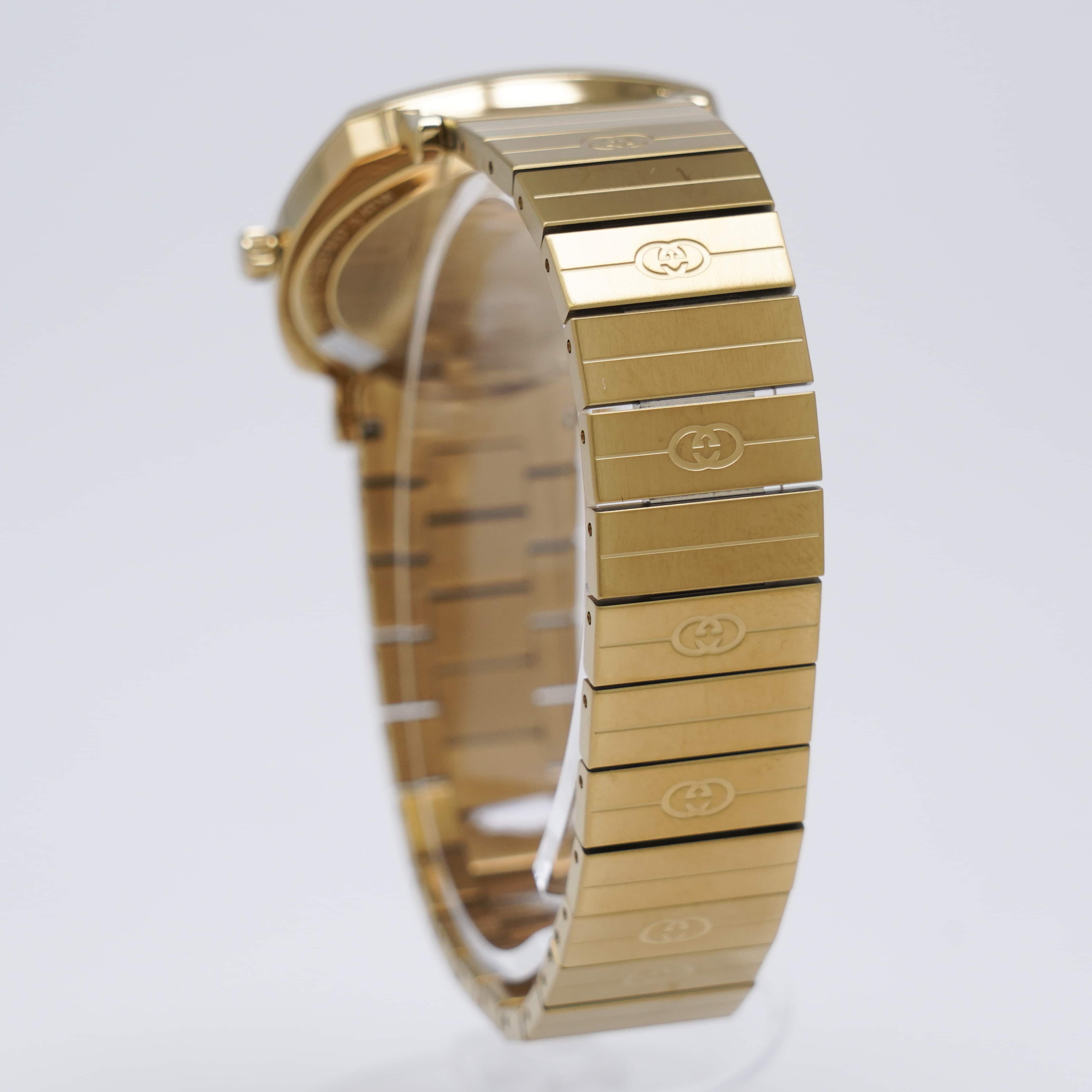 新品)GUCCI グッチ グリップ 35mm YA157403 ゴールド（商品ID