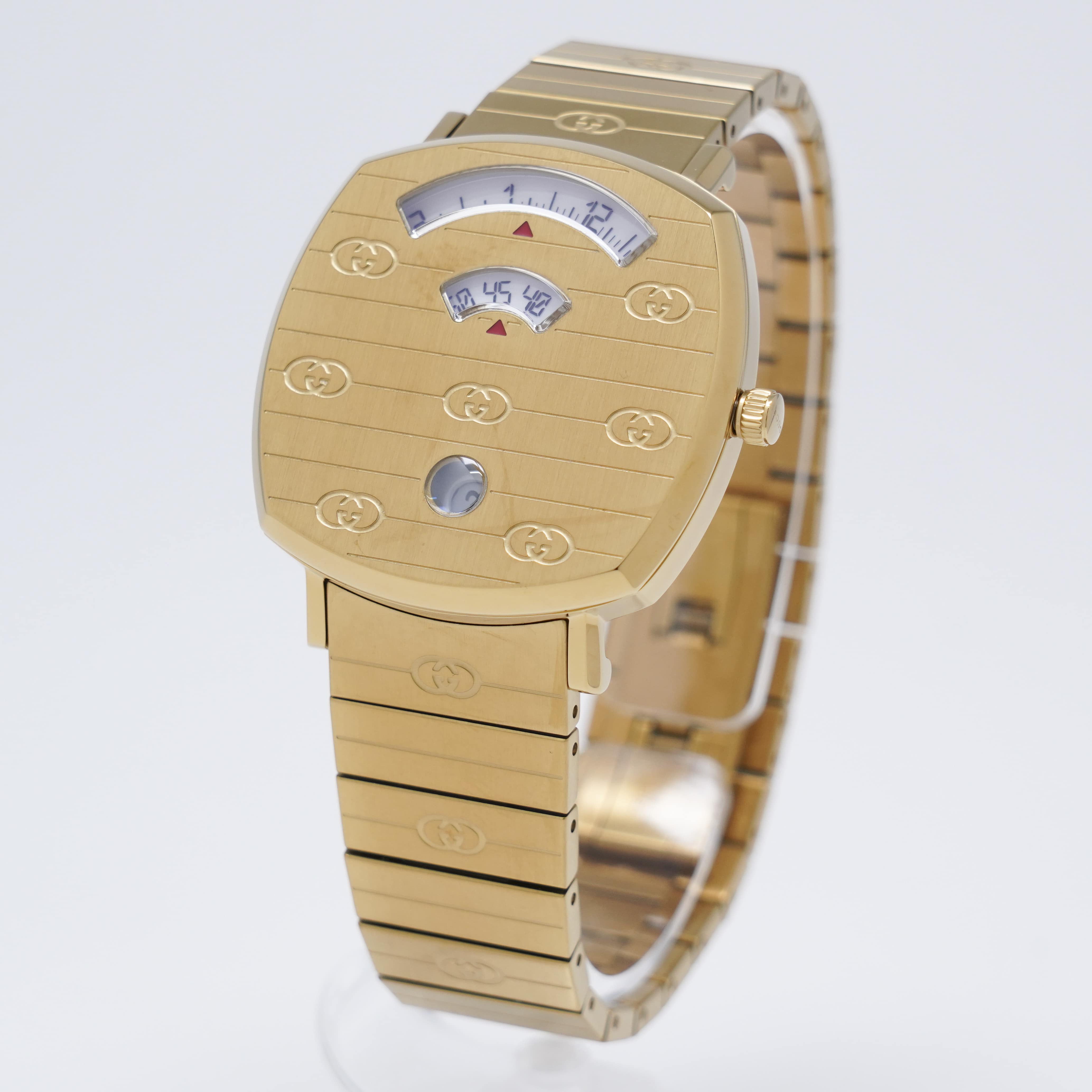 新品)GUCCI グッチ グリップ 35mm YA157403 ゴールド（商品ID