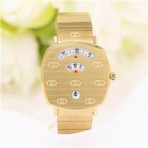 新品)GUCCI グッチ グリップ 35mm YA157403 ゴールド（商品ID