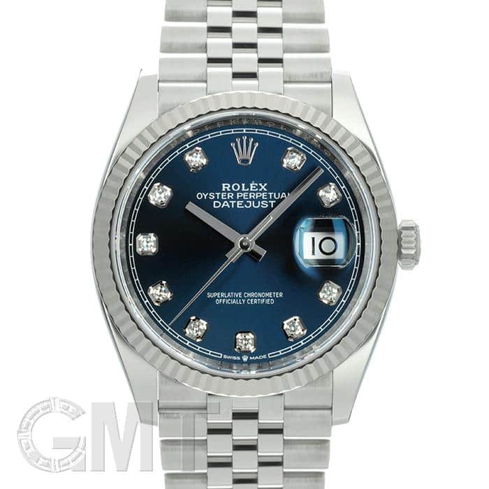 中古)ROLEX ロレックス デイトジャスト 36 126234G ブルー 10P