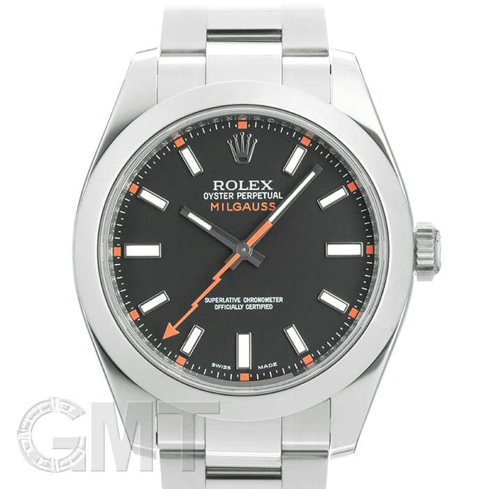 中古)ROLEX ロレックス ミルガウス 116400 ブラック（商品ID