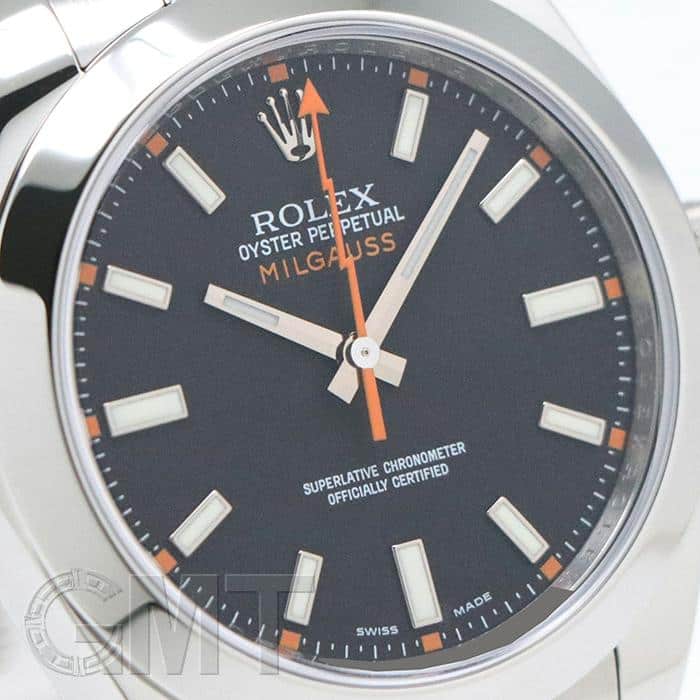 中古)ROLEX ロレックス ミルガウス 116400 ブラック（商品ID