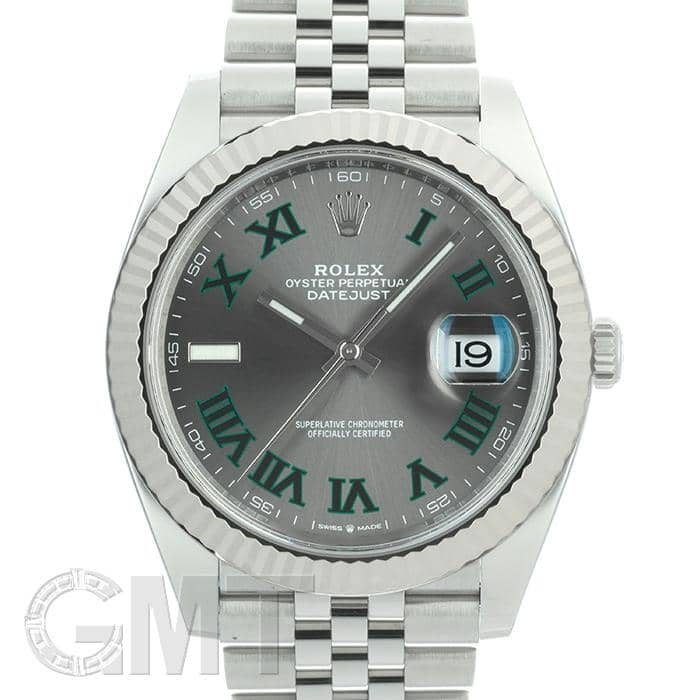 [r4209]ロレックス デイトジャスト 41 スレートローマ 中古 中古)ROLEX ロレックス デイトジャスト 41 126334 スレートローマ