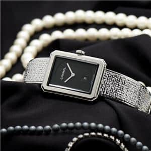 中古)CHANEL シャネル ボーイフレンド ボーイフレンド ツイード 26.7mm