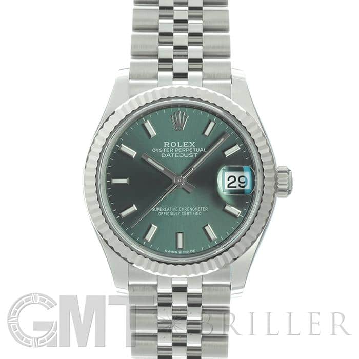 中古)ROLEX ロレックス デイトジャスト 31 278274 ミントグリーン