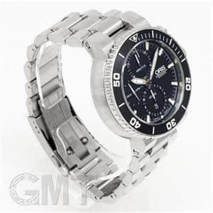 新品)ORIS オリス アクイス クロノグラフ ブラック 774 7655 4154M