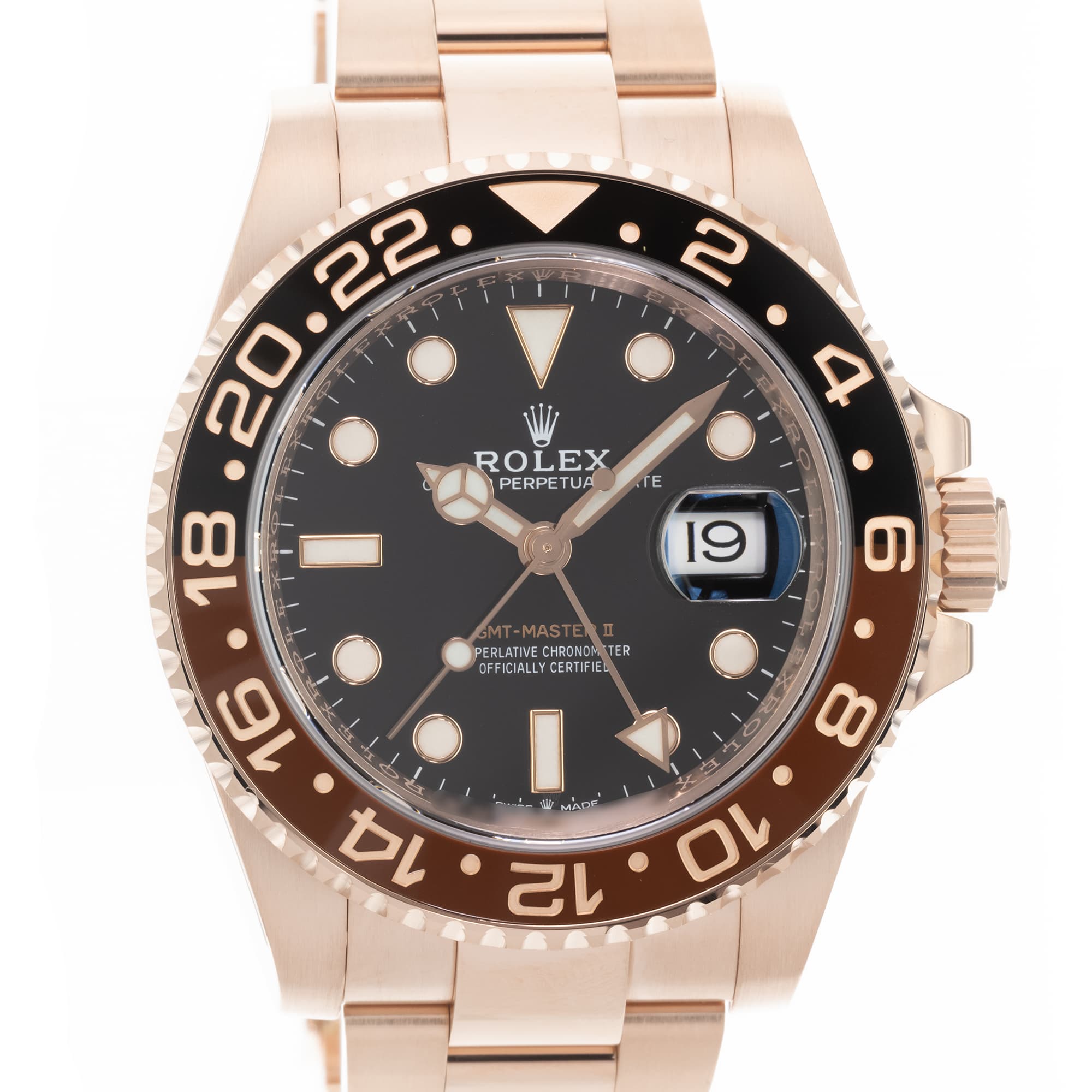 終了 中古)ROLEX ロレックス GMTマスター II 126715CHNR ブラック/ブラウン