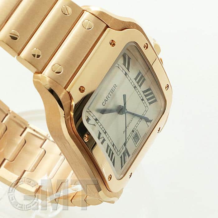 新品)CARTIER カルティエ サントス ドゥカルティエ LM WGSA0007 ピンク