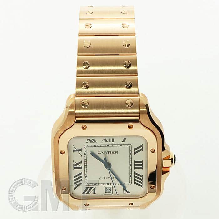 新品)CARTIER カルティエ サントス ドゥカルティエ LM WGSA0007 ピンク