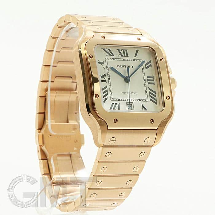 新品)CARTIER カルティエ サントス ドゥカルティエ LM WGSA0007 ピンク