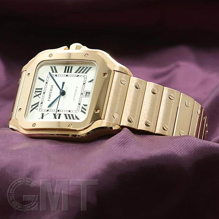 新品)CARTIER カルティエ サントス ドゥカルティエ LM WGSA0007 ピンク