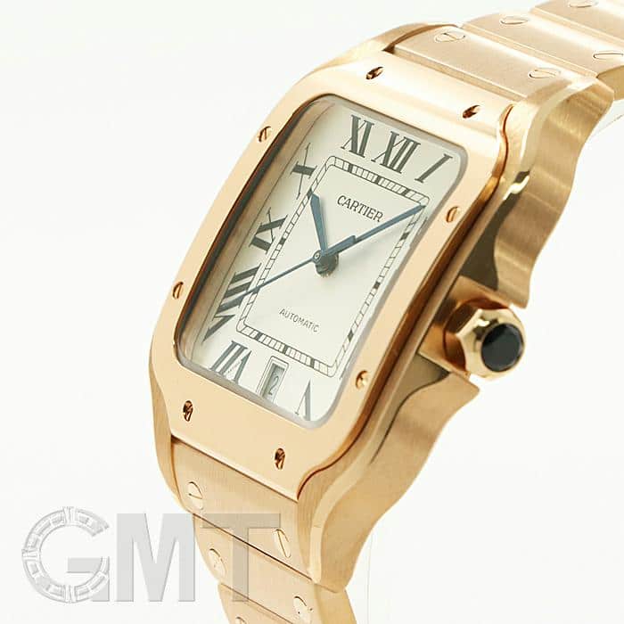 新品)CARTIER カルティエ サントス ドゥカルティエ LM WGSA0007 ピンク