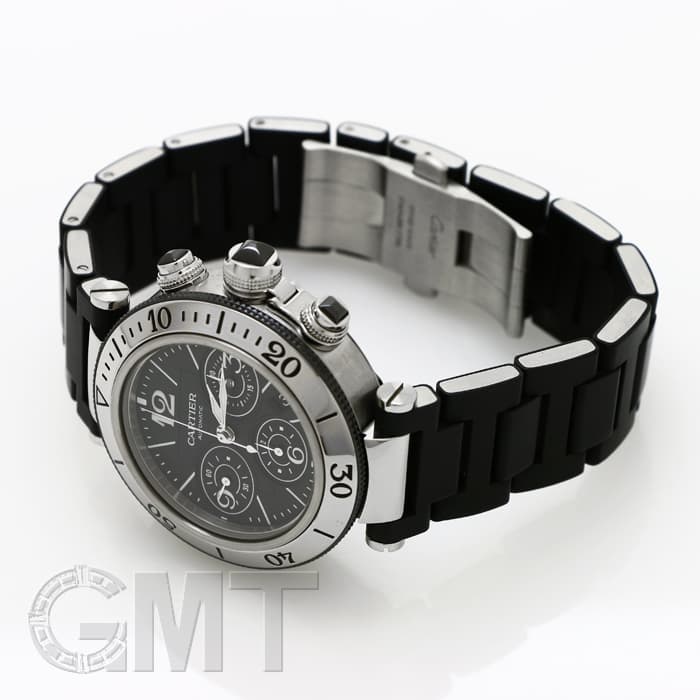 中古)CARTIER カルティエ パシャ シータイマー クロノグラフ ラバー