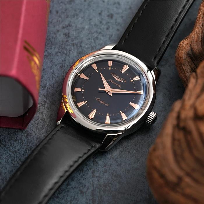 デッドストック　彫刻入り 平打ちリング　ブロンズエイジ 中古)LONGINES ロンジン コンクエスト ヘリテージ L1.649.4.52.2（商品