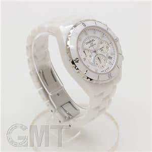 中古)CHANEL シャネル J12 クロノグラフ H2009 ホワイト