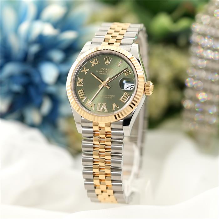 新品)ROLEX ロレックス デイトジャスト 31 278273 オリーブグリーン VI