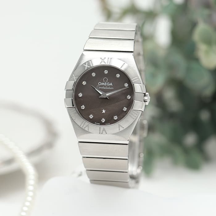 新品)OMEGA オメガ コンステレーション クォーツ 27MM 123.10.27.60