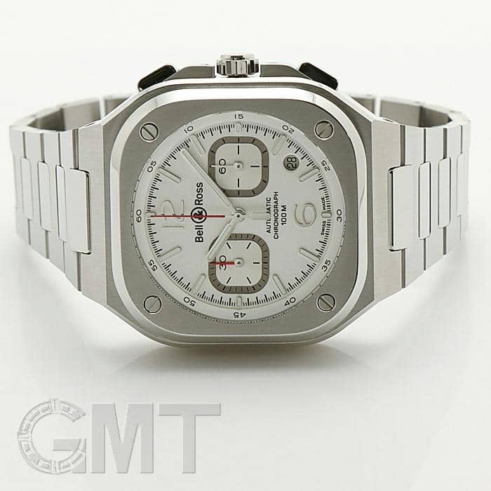 新品)BELL & ROSS ベル&ロス BR 05 CHRONO WHITE HAWK BR05C-SI-ST/SST