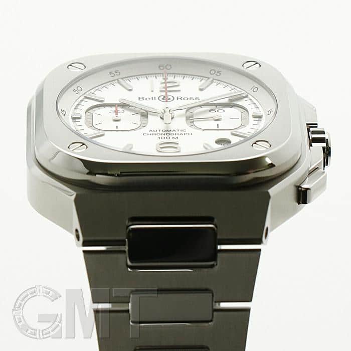 新品)BELL & ROSS ベル&ロス BR 05 CHRONO WHITE HAWK BR05C-SI-ST/SST