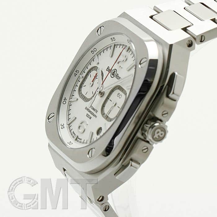 ベル&ロス　BR05C-SI-ST/SRB 新品)BELL & ROSS ベル&ロス BR 05 CHRONO WHITE HAWK BR05C-SI-ST/SST