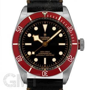 TUDOR チューダー ヘリテージブラックベイ ブラック/レッドベゼル 79230R レザーベルト メイン