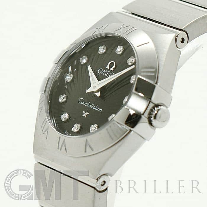 新品)OMEGA オメガ コンステレーション クォーツ 24mm ブラック 12P