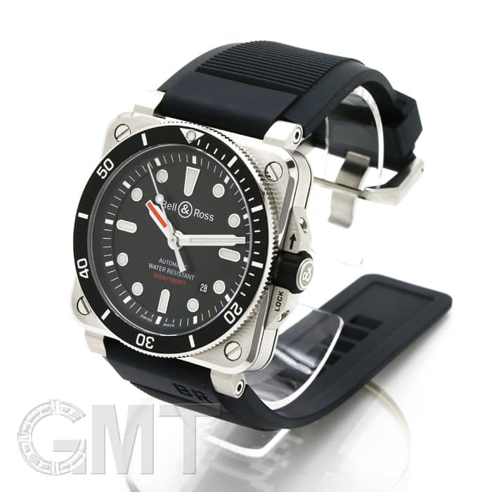 新品)BELL & ROSS ベル&ロス BR 03-92 ダイバー BR0392-D-BL-ST/SRB