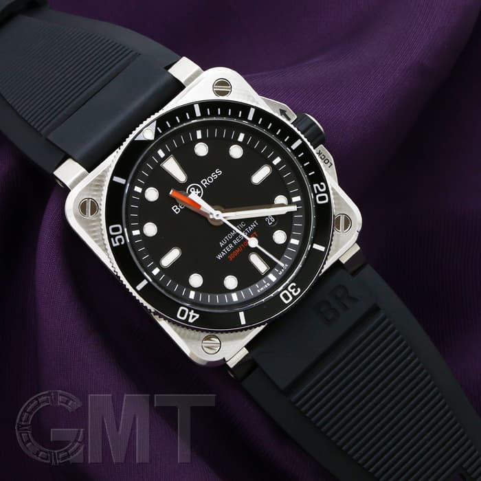 新品)BELL & ROSS ベル&ロス BR 03-92 ダイバー BR0392-D-BL-ST/SRB