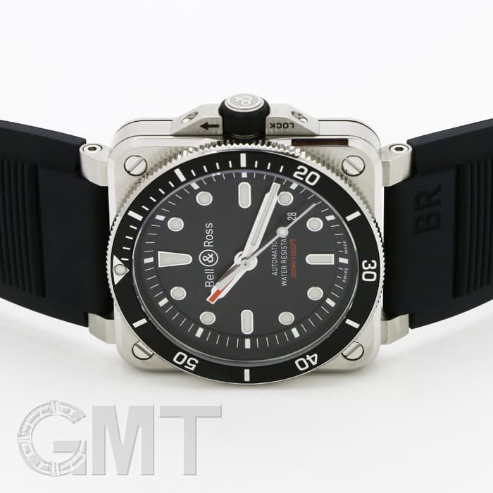 新品)BELL & ROSS ベル&ロス BR 03-92 ダイバー BR0392-D-BL-ST/SRB