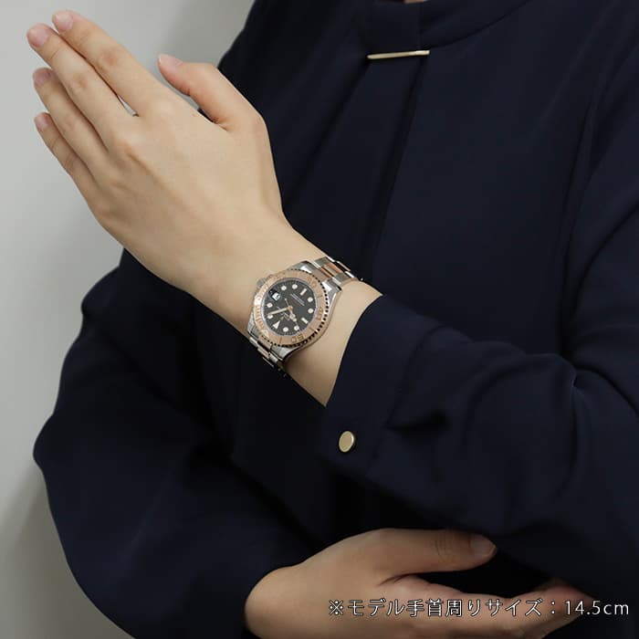 中古 ロレックス ROLEX 268621 ランダムシリアル ブラック ユニセックス 腕時計 中古)ROLEX ロレックス ヨットマスター 37 268621 ブラック（商品ID