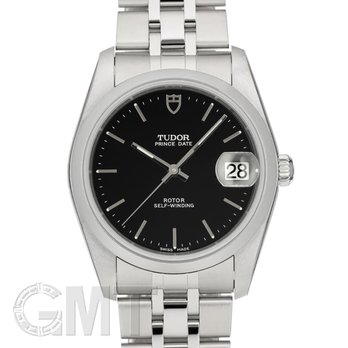 TUDOR チュードル74000 プリンスデイト（チューダー）ギャラ　保証書　黒 新品)TUDOR チューダー プリンス デイト ブラック 34mm 74000（商品ID