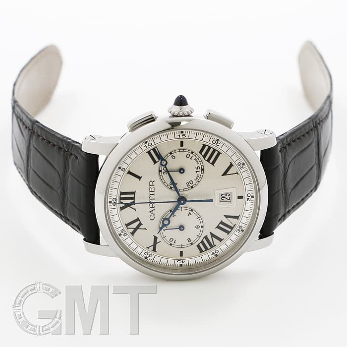 中古)CARTIER カルティエ ロトンド ドゥ カルティエ クロノグラフ