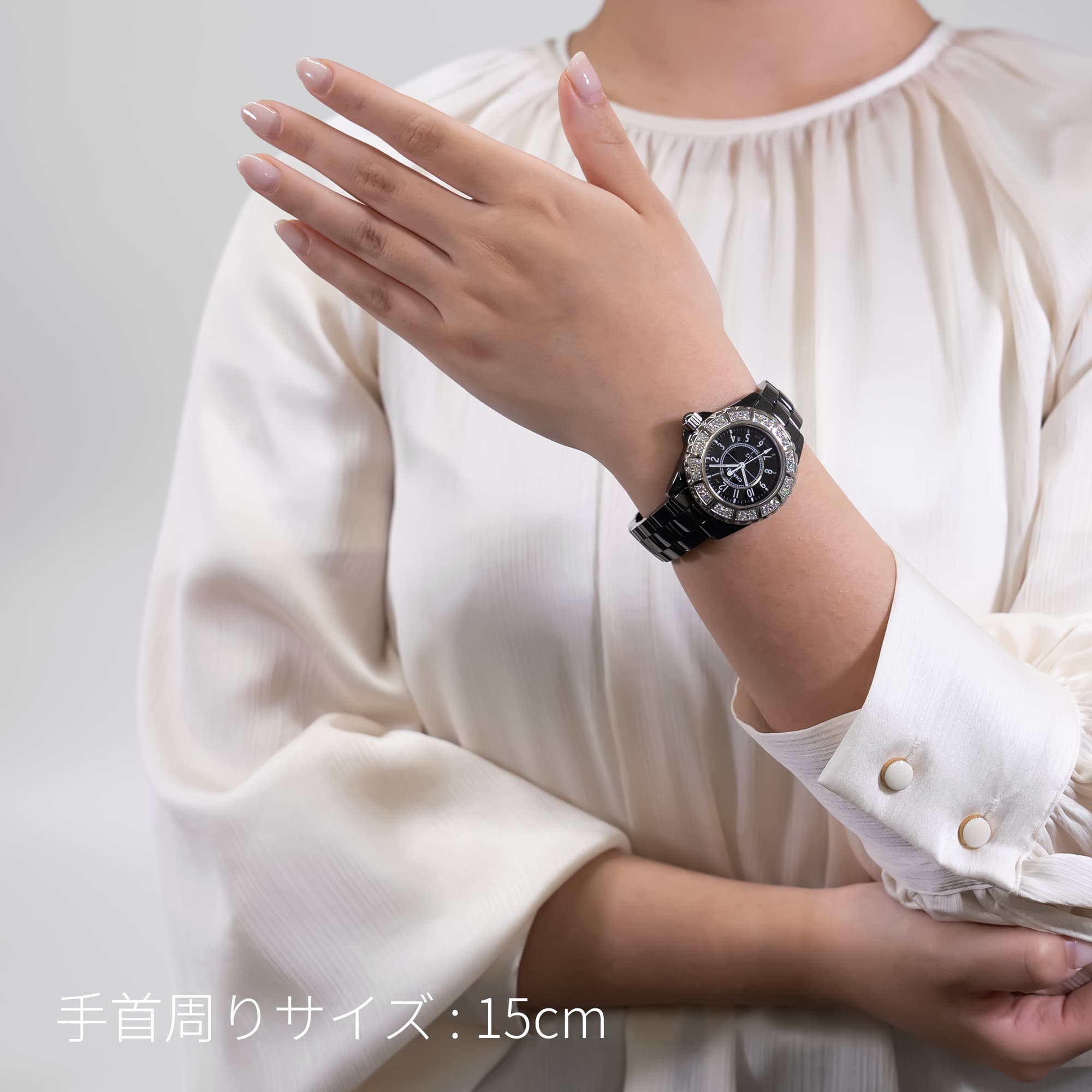 中古)CHANEL シャネル J12 H1173 ベゼルダイヤ 33mm（商品ID