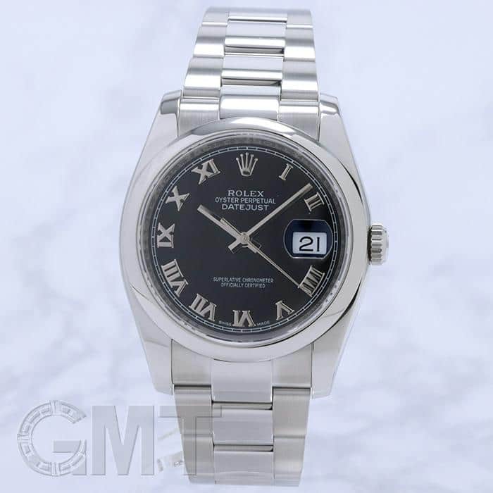 中古)ROLEX ロレックス デイトジャスト 116200 ブラック ローマ（商品