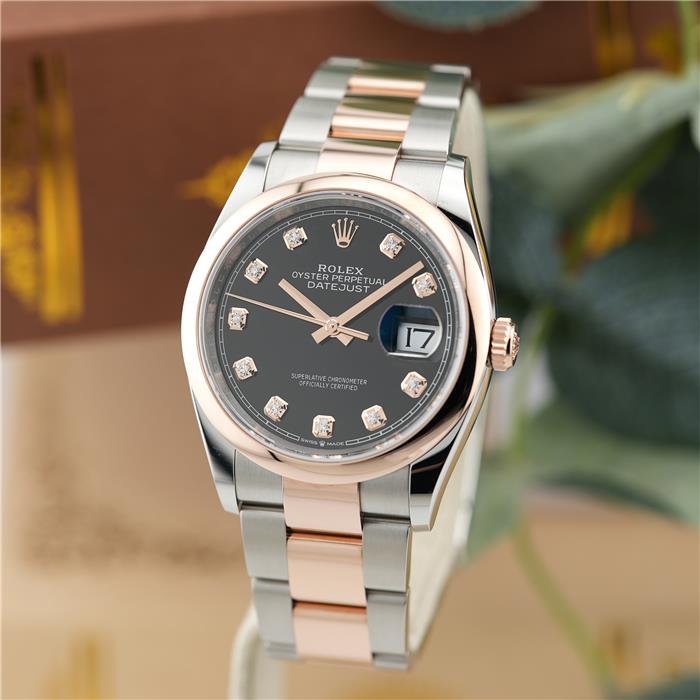 中古)ROLEX ロレックス デイトジャスト 36 126201G ブラック