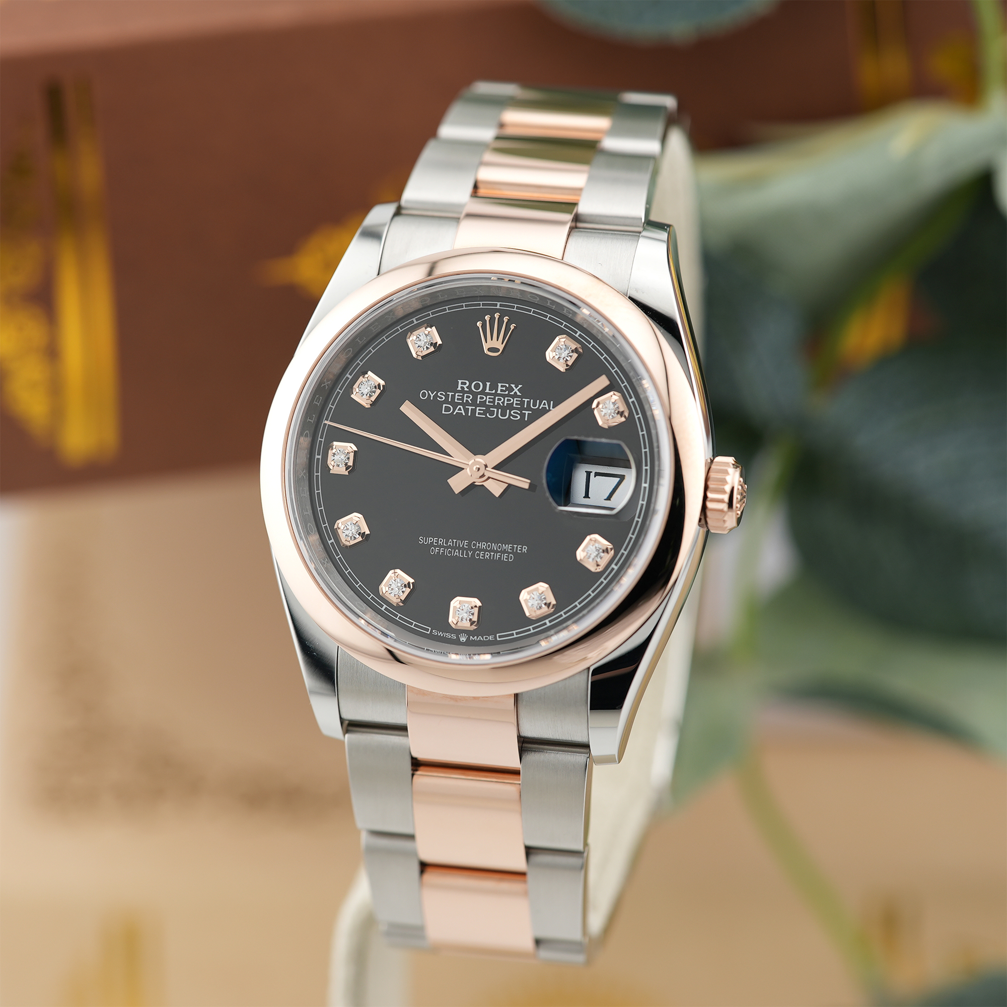 ROLEX デイトジャスト 内外箱美品付属品セット 中古)ROLEX ロレックス デイトジャスト 36 126201G ブラック