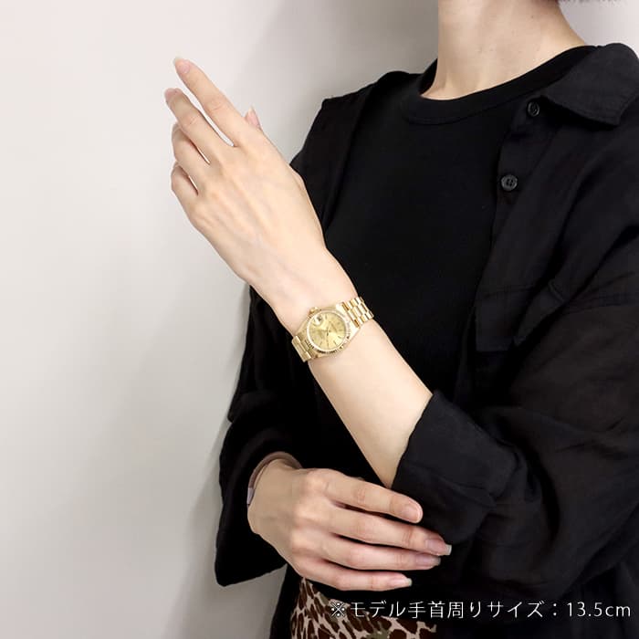 中古 ロレックス ROLEX 68278 W番(1995年頃製造) シャンパン /ダイヤモンド ユニセックス 腕時計 ROLEX - 中古 ロレックス ROLEX 68278 W番(1995年頃製造) シャンパン