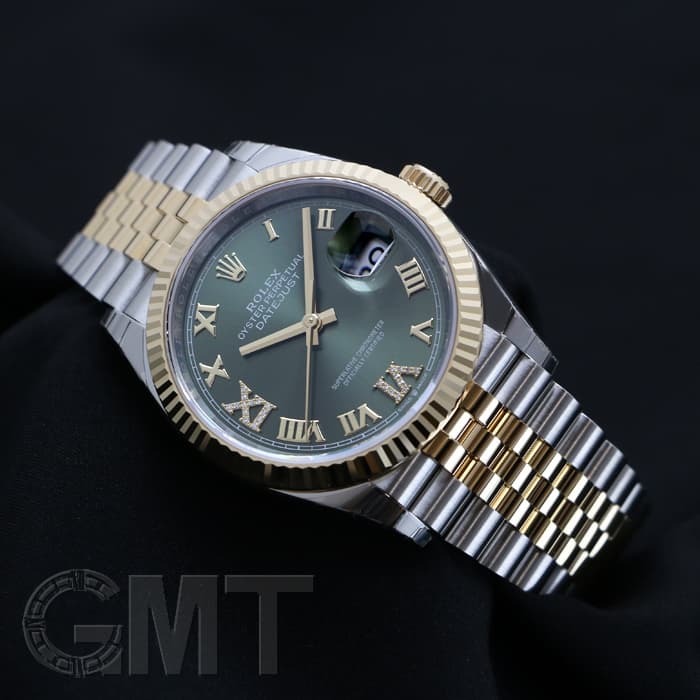 新品)ROLEX ロレックス デイトジャスト 126233 グリーンローマ 69
