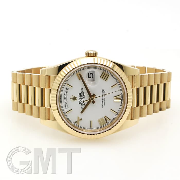 中古)ROLEX ロレックス デイデイト 40 228238 ホワイト ローマ（商品ID