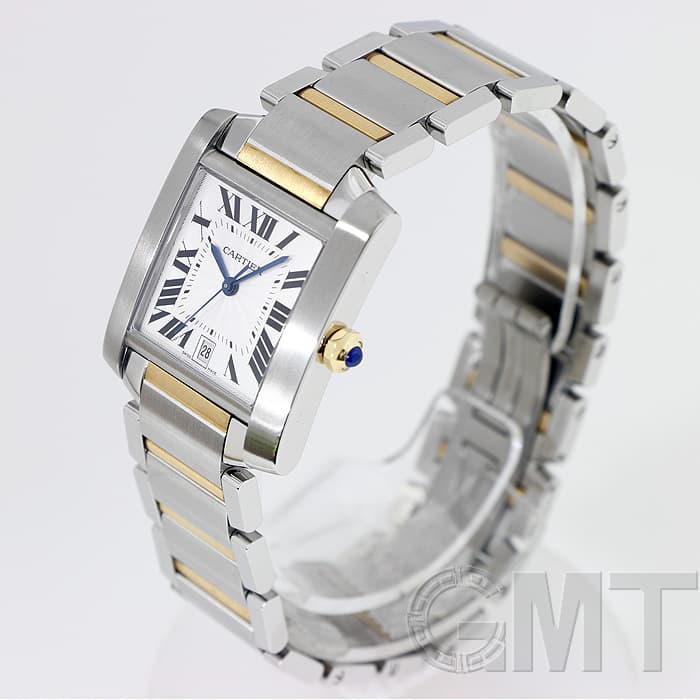 カルティエ CARTIER タンクフランセーズLM メンズ 自動巻き 腕時計 SS/YG ホワイト文字盤 W51005Q4 中古 新入荷 CA0486 新品)CARTIER カルティエ タンク フランセーズ LM W51005Q4（商品ID