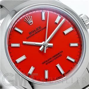 ROLEX ロレックス オイスターパーペチュアル 277200 コーラルレッド