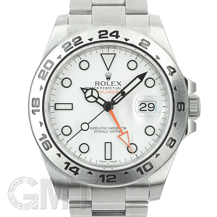 中古)ROLEX ロレックス エクスプローラー II 216570 ホワイト