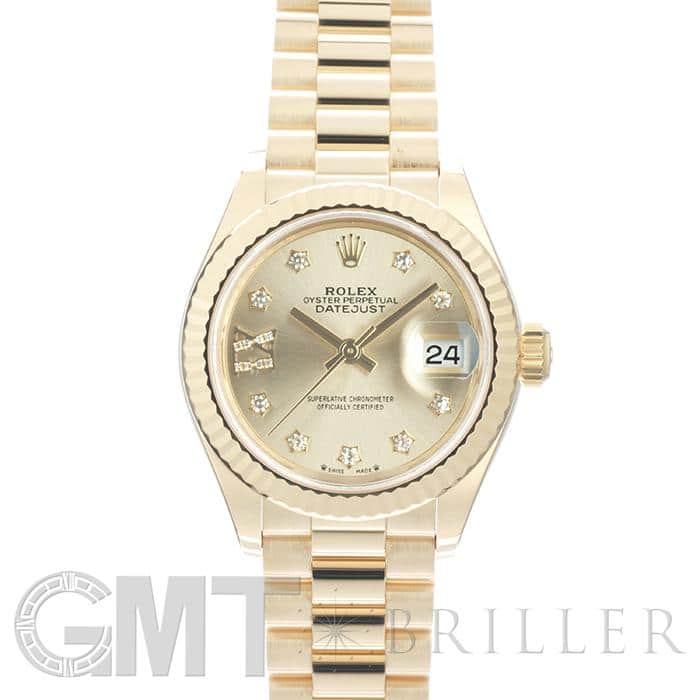 中古 ロレックス ROLEX 279178G ランダムシリアル シャンパン /ダイヤモンド レディース 腕時計 ロレックス デイトジャスト 279178G シャンパン/ダイヤモンド