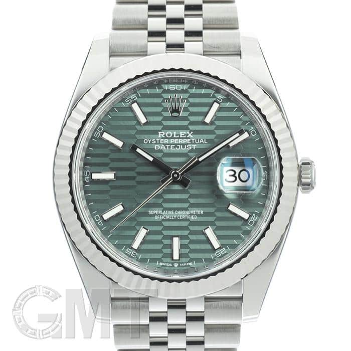 中古)ROLEX ロレックス デイトジャスト 41 126334 ミントグリーン