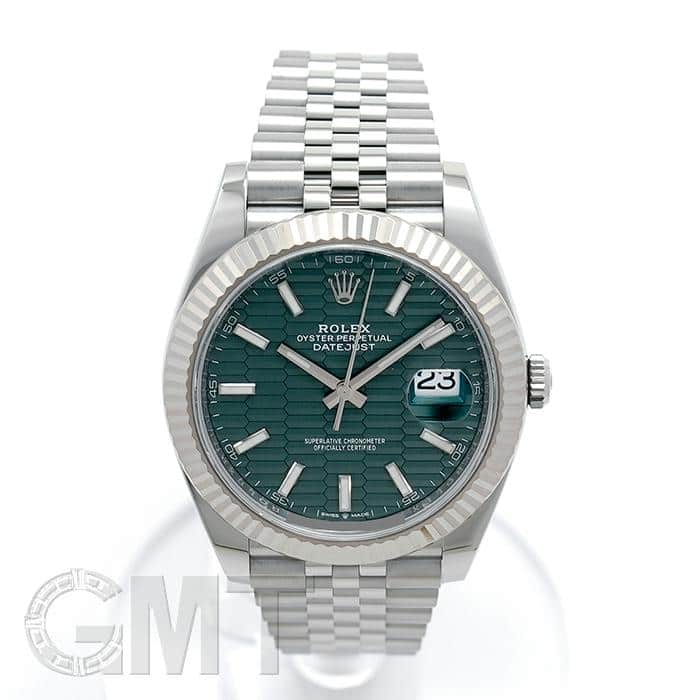 中古)ROLEX ロレックス デイトジャスト 41 126334 ミントグリーン