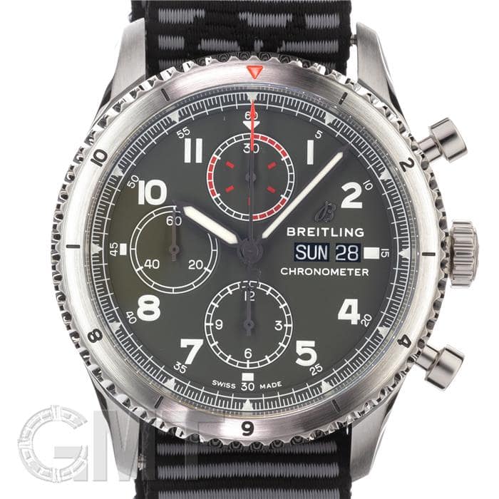 無料発送 中古)BREITLING クロノグラフ43 アビエーター8 ブライトリング ナビタイマー