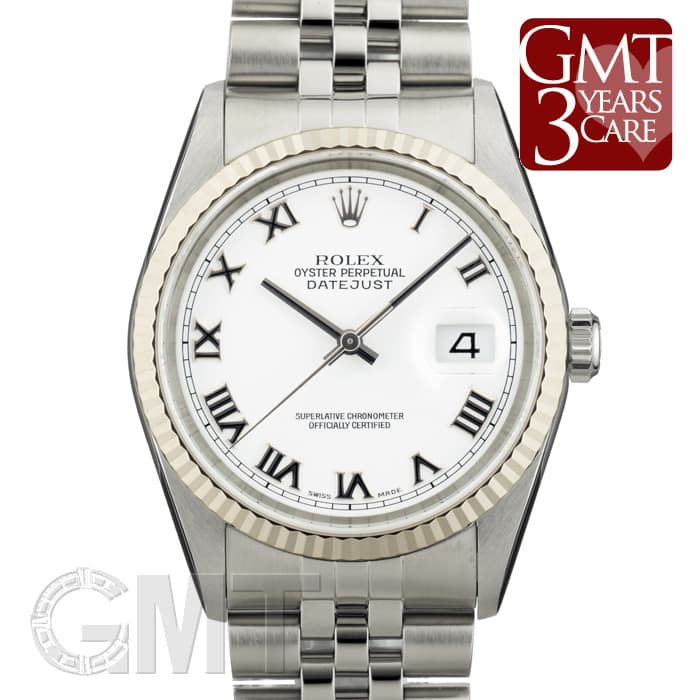 中古)ROLEX ロレックス デイトジャスト 16234 ホワイトローマ（商品ID