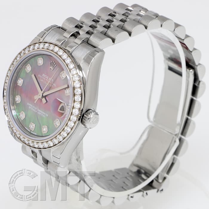 ロレックス デイトジャスト 新品)ROLEX ロレックス デイトジャスト 178384NG ブラックMOP（商品ID