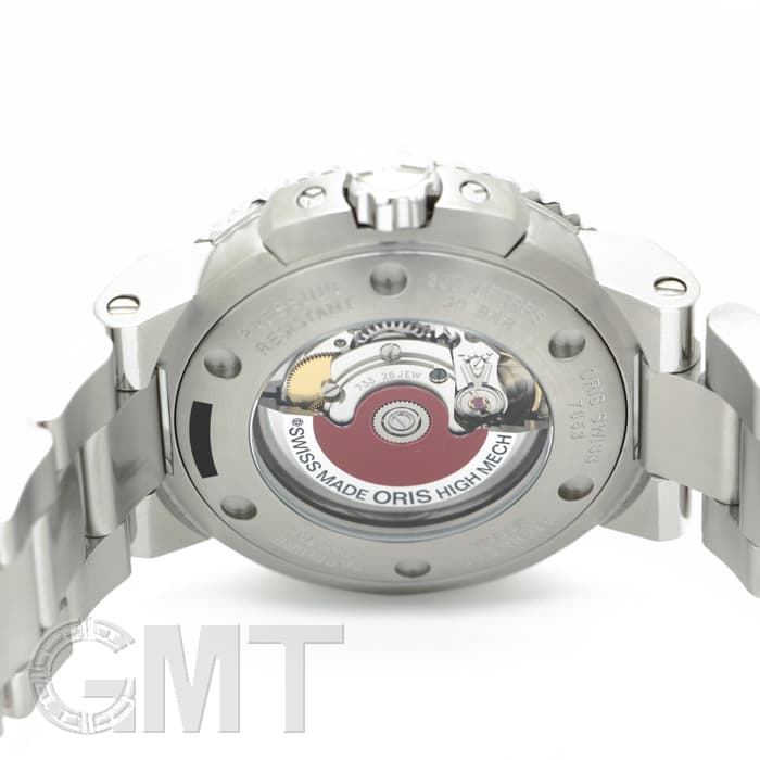 新品)ORIS オリス アクイス デイト ブラック/イエロー 733 7653 新品)ORIS オリス アクイス デイト ブラック/イエロー 733 7653