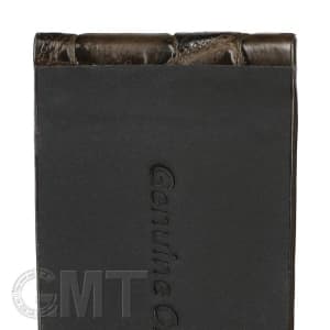 ウォッチアクセサリー 革バンド 【GMTオリジナル ストラップ】パネライ ルミノール用 クロコダイル サイズ24ｍｍ-22ｍｍ　チョコレート 生成りステッチ メイン